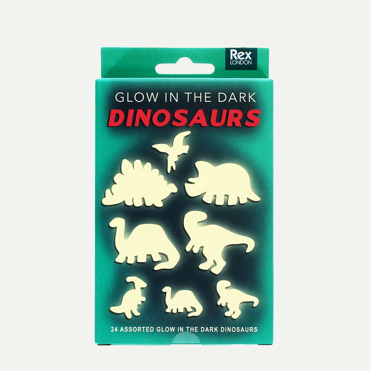 Dinosaurs Glow in the Dark Stick-On Shapes (box of 24)