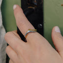 Gold and Silver Entwined Ring