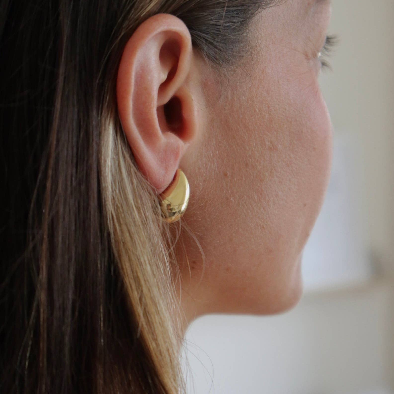 Current Small Waterproof Gold Drop Earrings