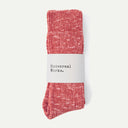 Red Slub Sock