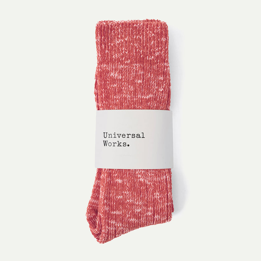 Universal Works Red Slub Sock | R.Place