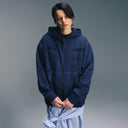 Navy Watcher Zip Hoodie
