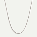 Silver Rope Twist chain Necklace