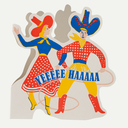 YeeHaa Couple Cut-out Card