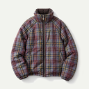 Plum Check Reversible Opal Puffer