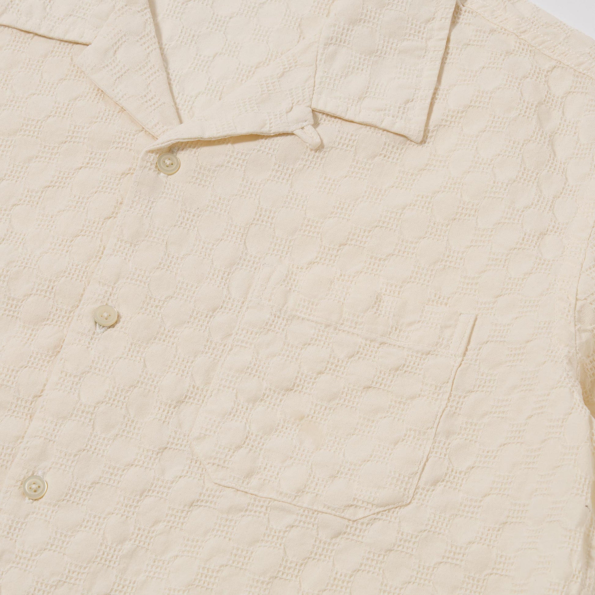 Ecru Dot Waffle Road Shirt