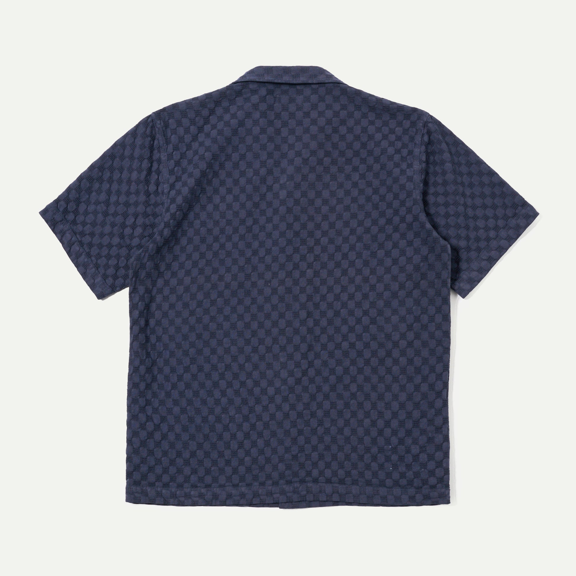 Navy Dot Waffle Road Shirt