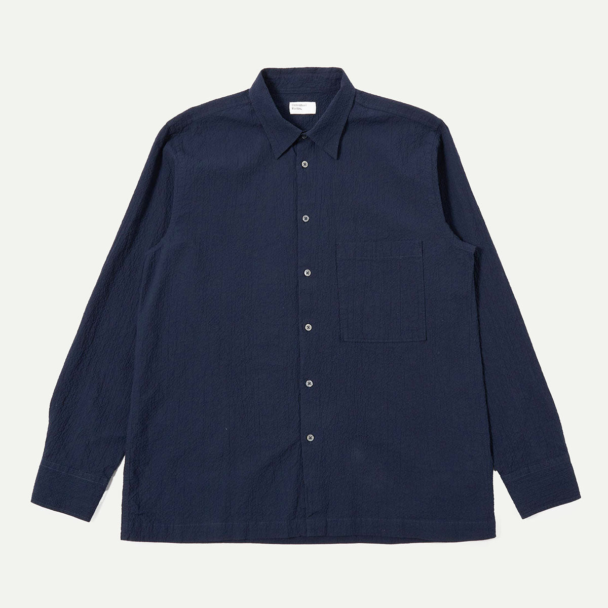 Navy Seersucker Lucky Shirt