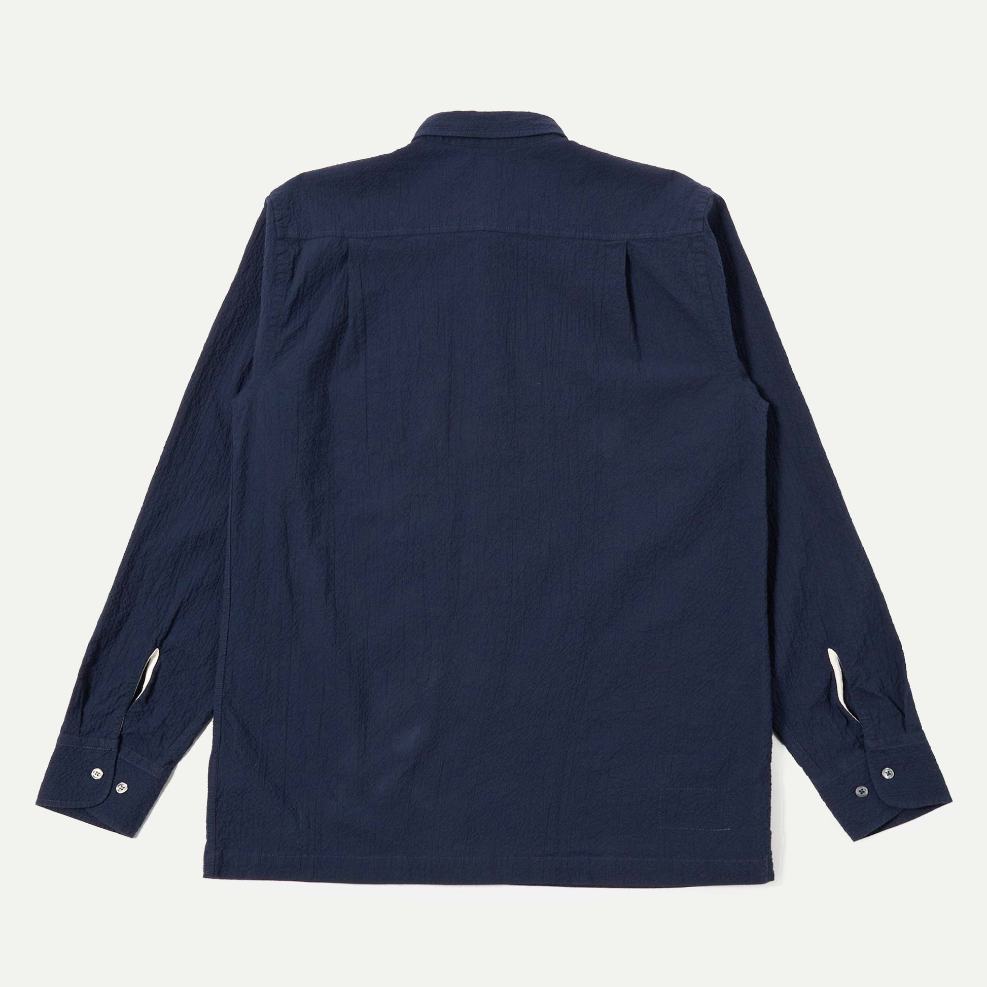 Navy Seersucker Lucky Shirt