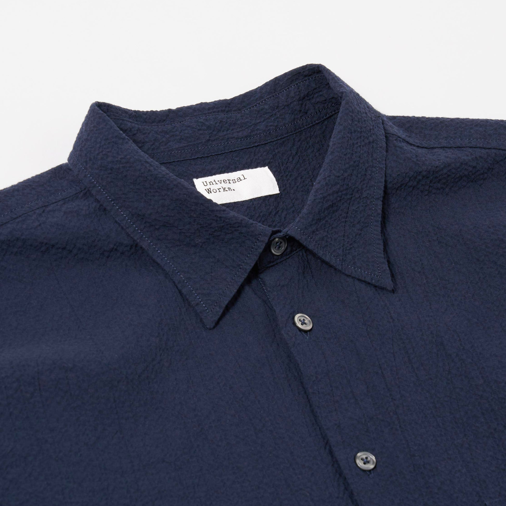 Navy Seersucker Lucky Shirt