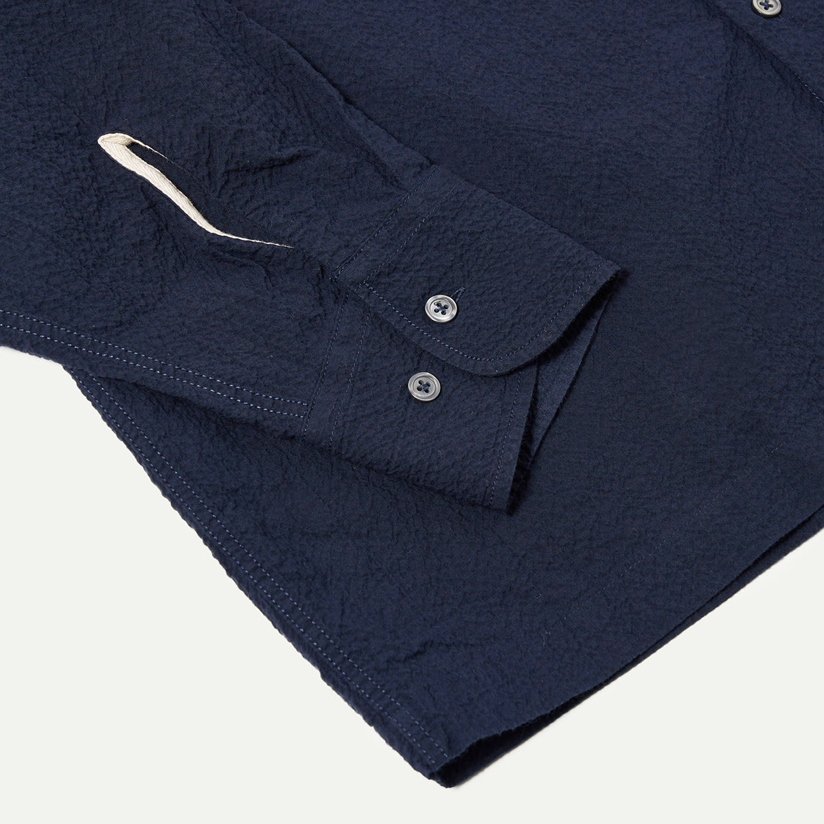 Navy Seersucker Lucky Shirt