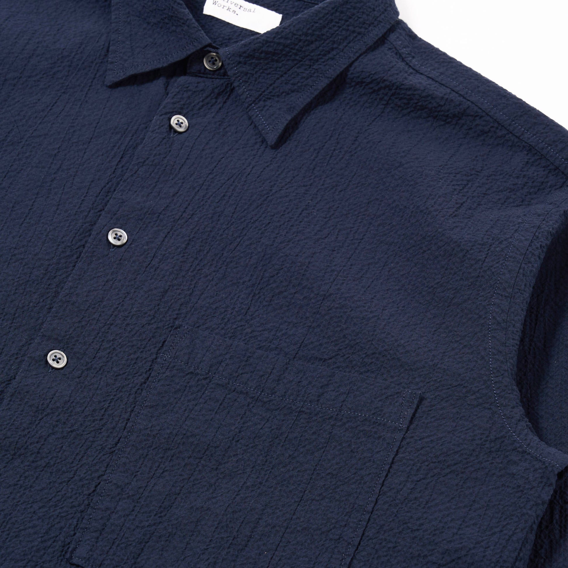 Navy Seersucker Lucky Shirt