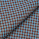 Blue/Brown Parker Check Attendant Shirt