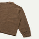 Brown Marl Rams Wool Fleece Jacket