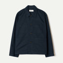 Navy Slub Sateen Ives Jacket