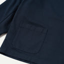 Navy Slub Sateen Ives Jacket