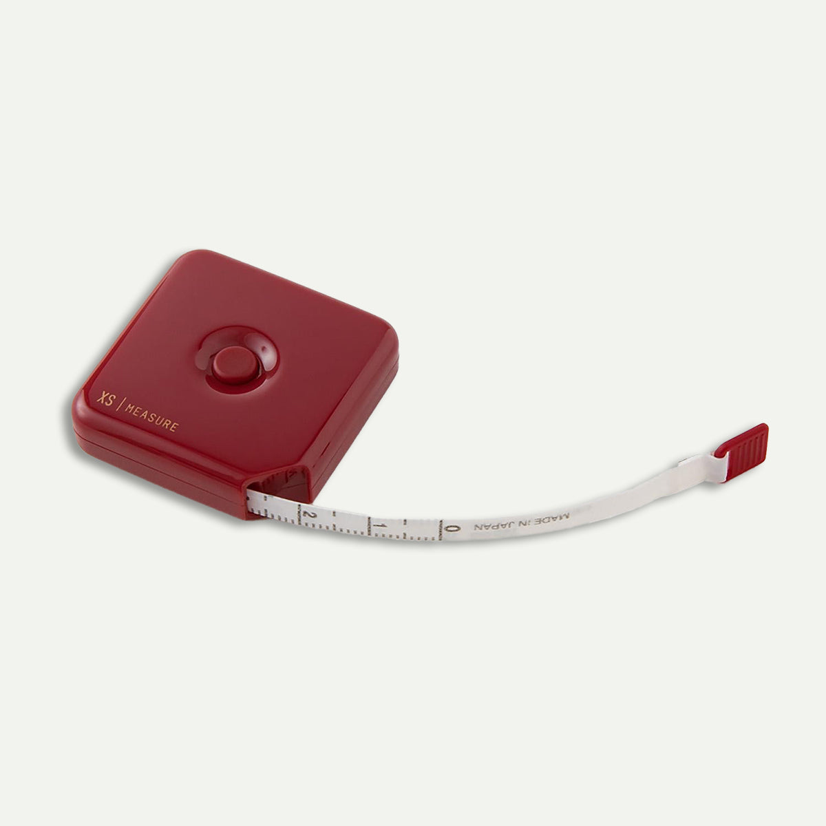 Dark Red Compact Tape Measure