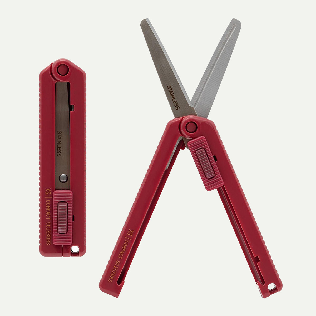 Dark Red Compact Scissors