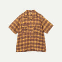 Orange Block Printed Short Sleeve Sam Shirt