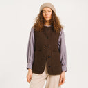 Brown Wool Antonia Vest
