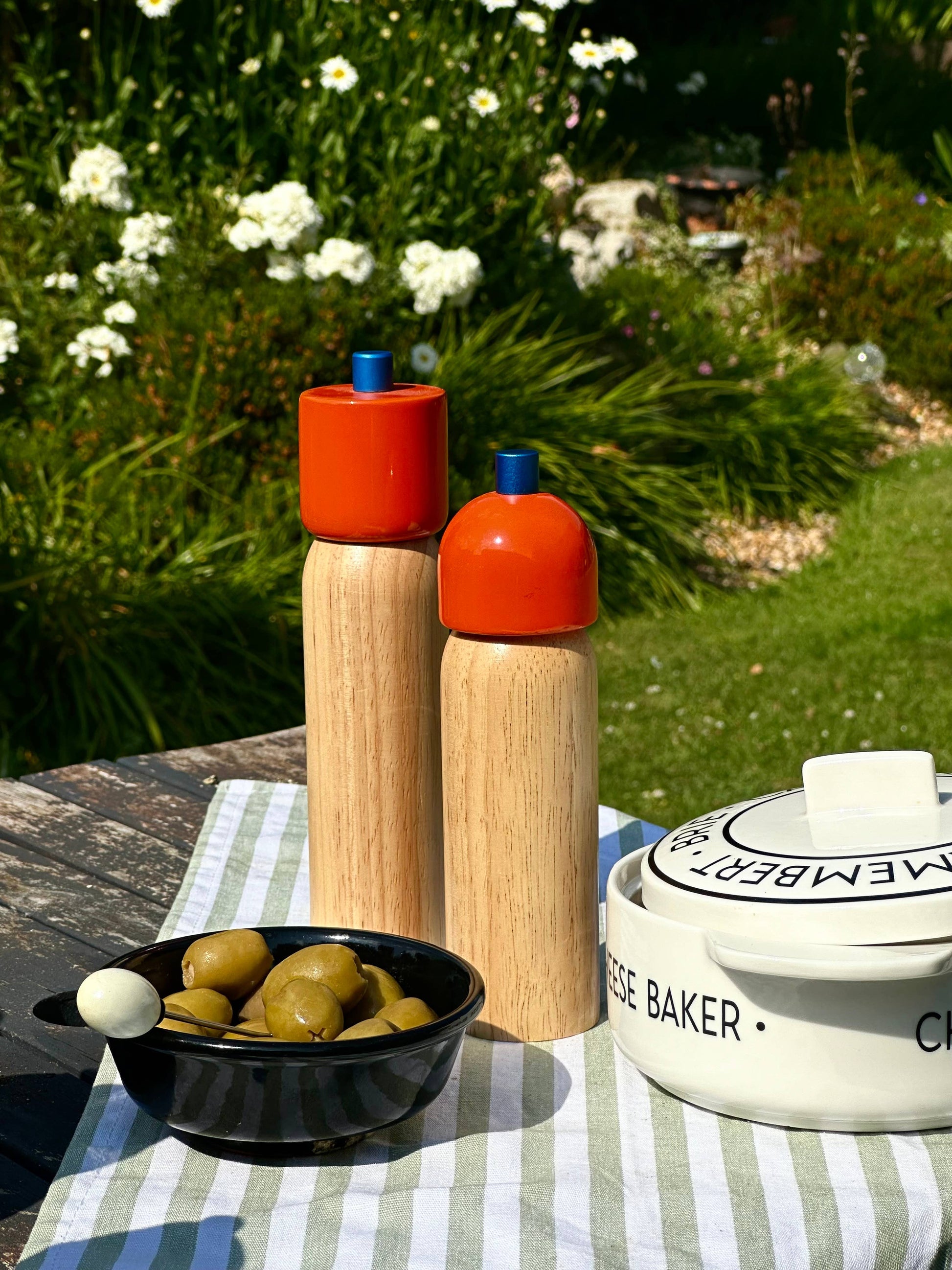 Orange & Blue Salt & Pepper Grinder