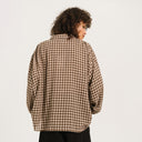Brown/Ecru Check Antonia Shirt