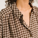 Brown/Ecru Check Antonia Shirt