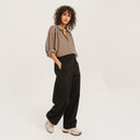 Brown/Ecru Check Antonia Shirt