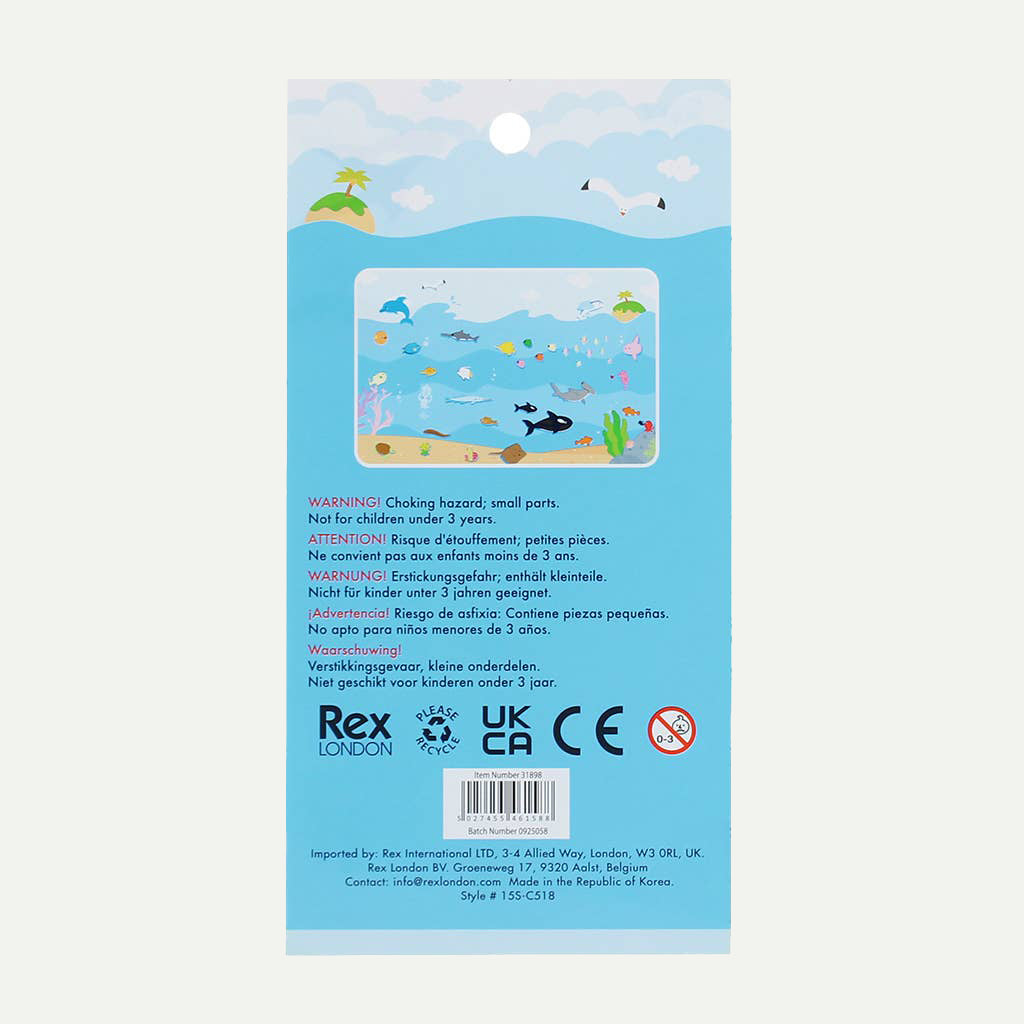 Sea Creatures 3D Puffy Stickers