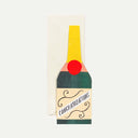 Champagne Bottle Shaped Greeting Card