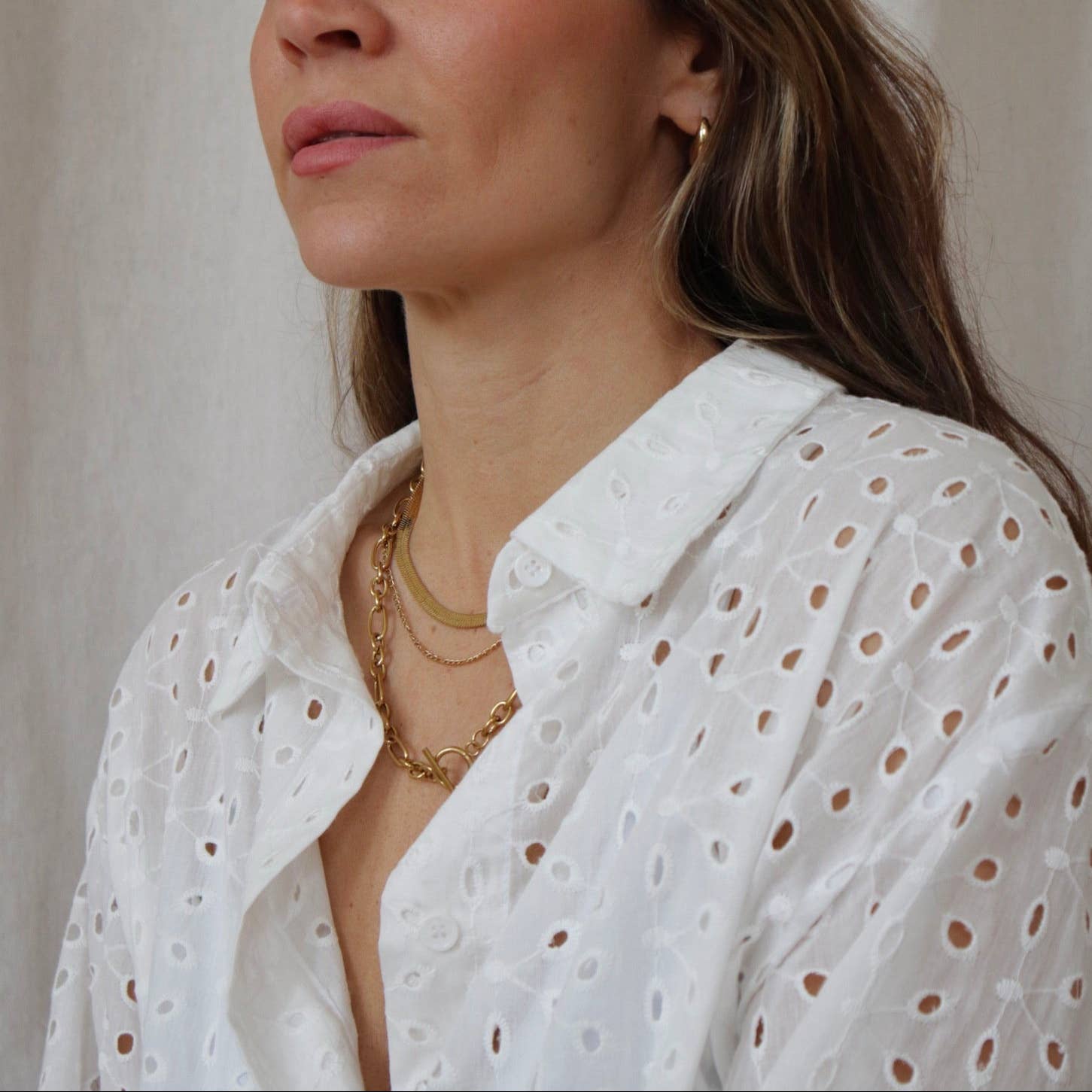 Sea Waterproof Gold Chain Necklace