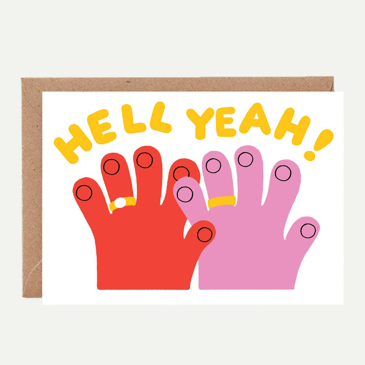 Hell Yeah! Greetings Card