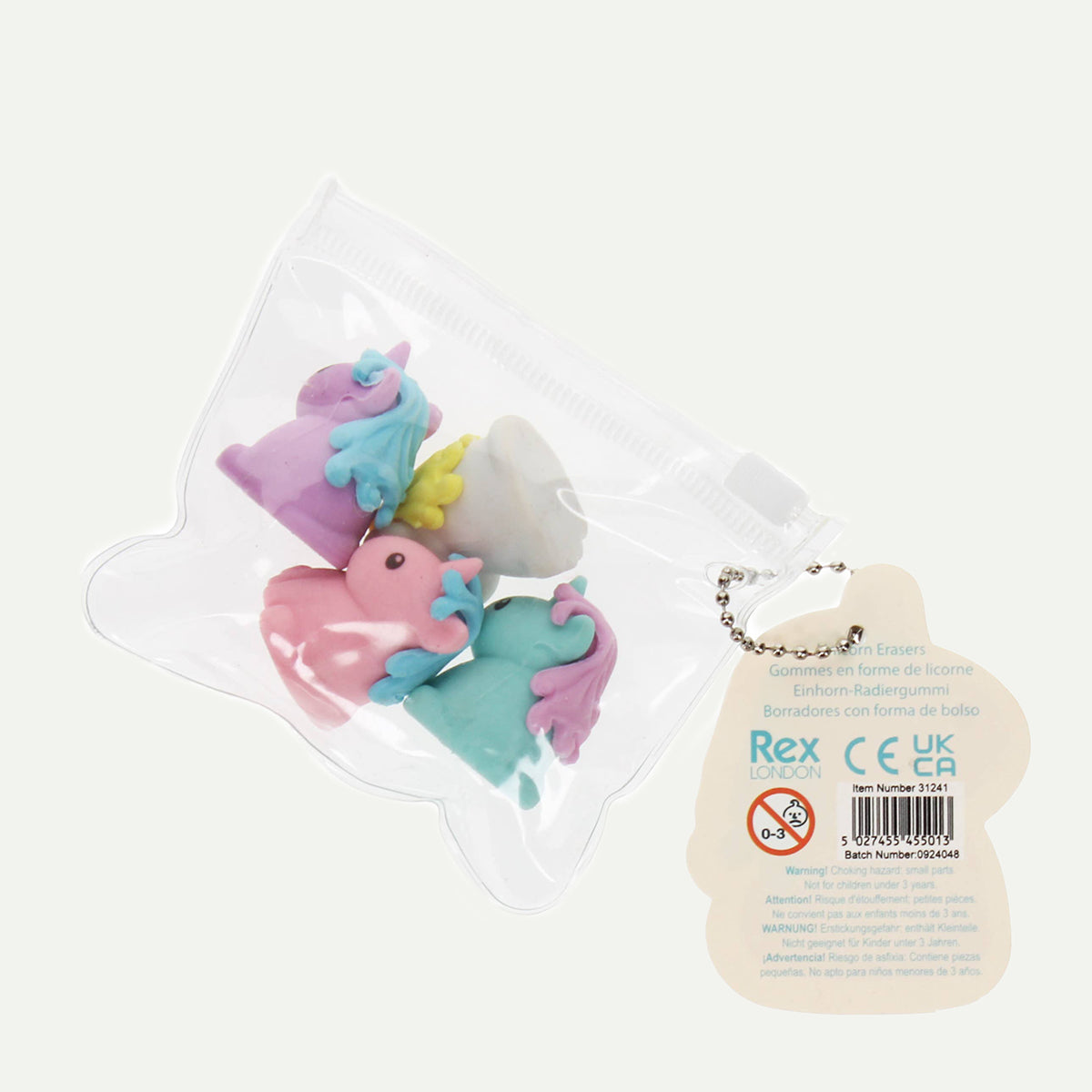 Unicorn Erasers (Set of 4)