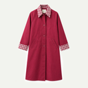 Cherry Red Diola Car Coat