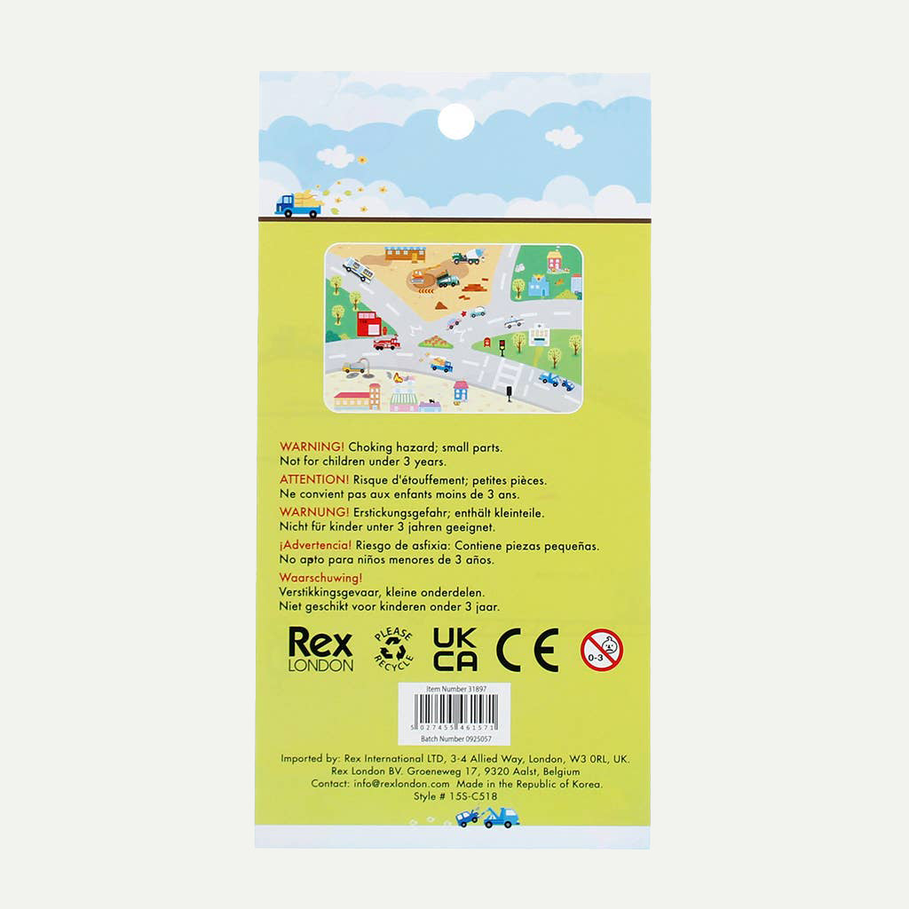 Vehicles 3D Puffy Stickers