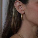 Cliff Waterproof Gold Hoop Earrings
