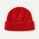Red Waffle Watch Cap