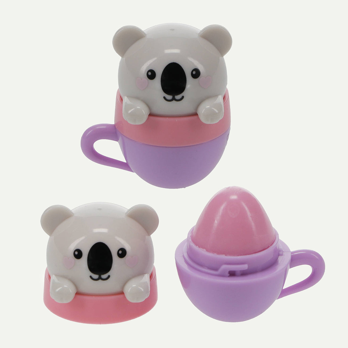 Teacup Animal Friends Mini Berry Scented Lip Balm