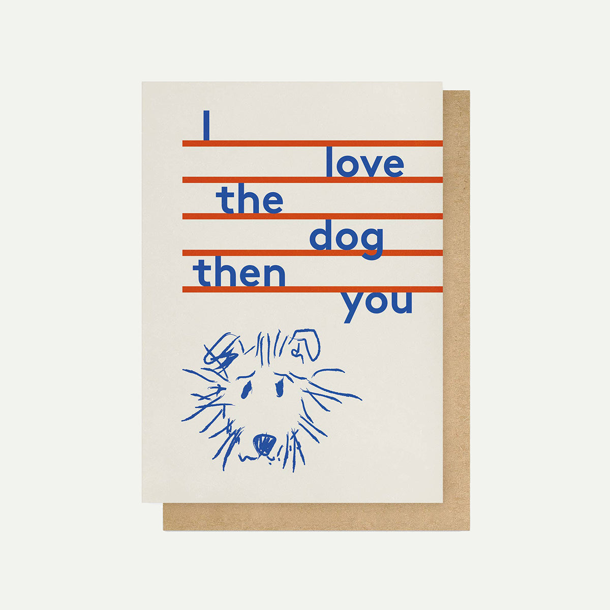 Dog Then You Greetings Card