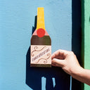 Champagne Bottle Shaped Greeting Card