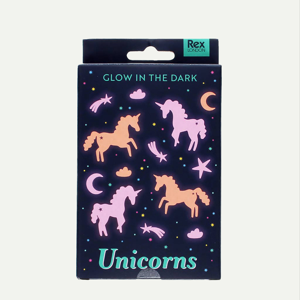 Unicorns Glow in the Dark Stick-On Shapes (box of 24)