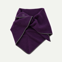 Burgundy Wool-Blend Triangle Scarf