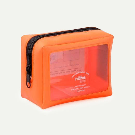 Neon Orange Nahe Packing Pouch