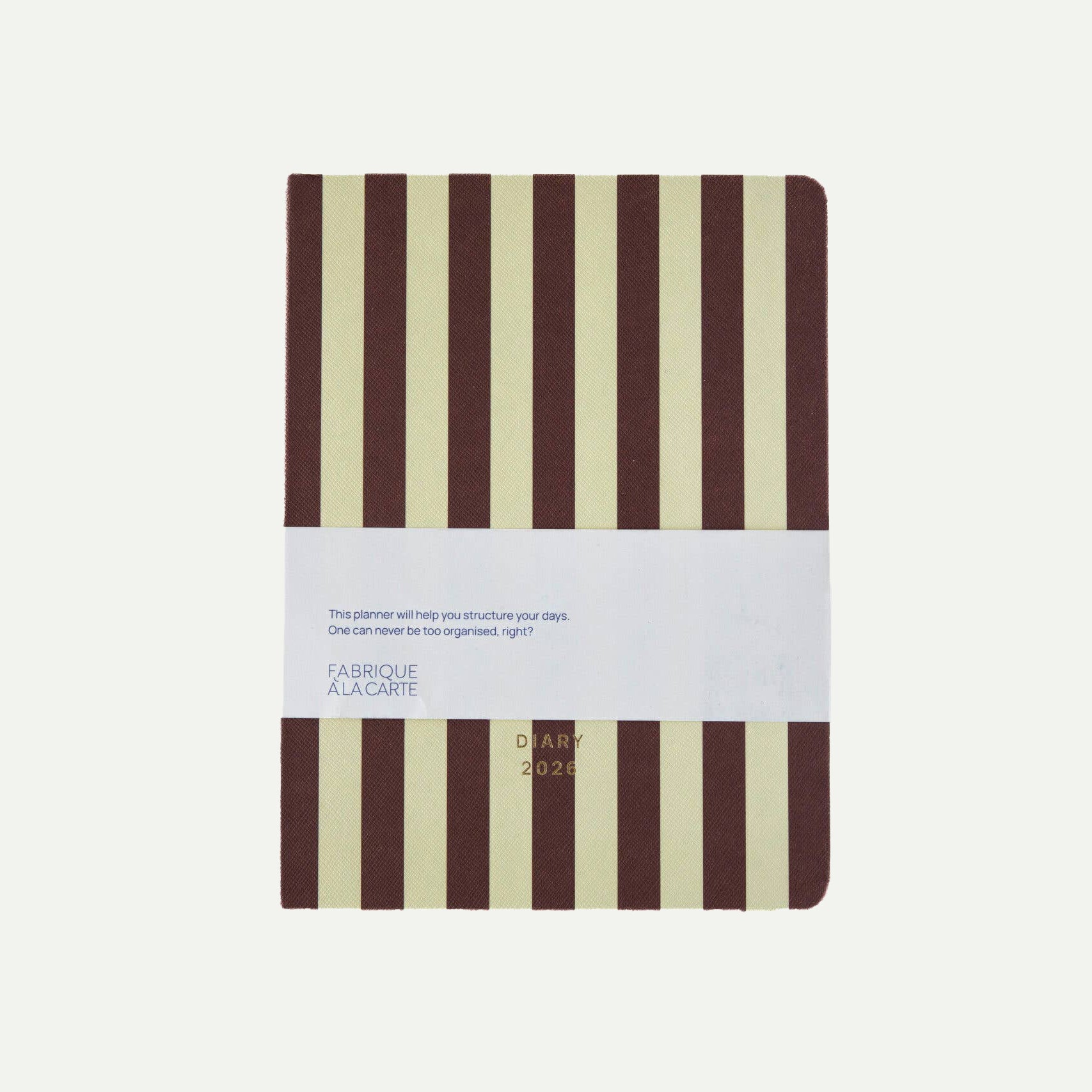 Brown Stripe Fabrique 2026 Diary