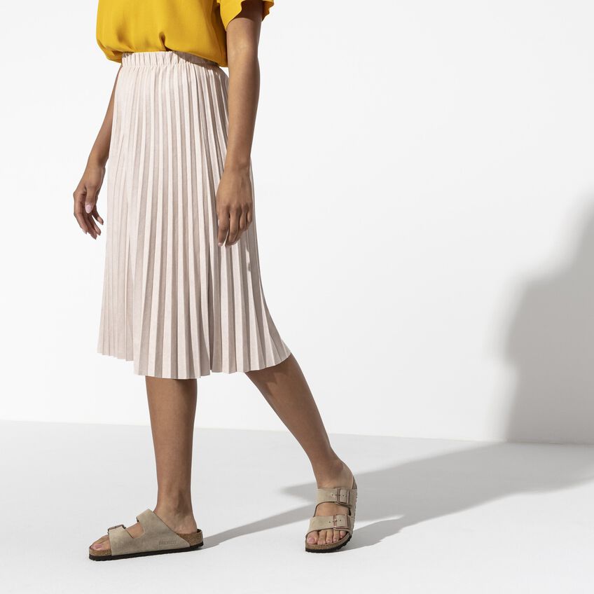Arizona Taupe Suede Sandals