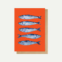 Sardines by Alice Straker Greetings Card