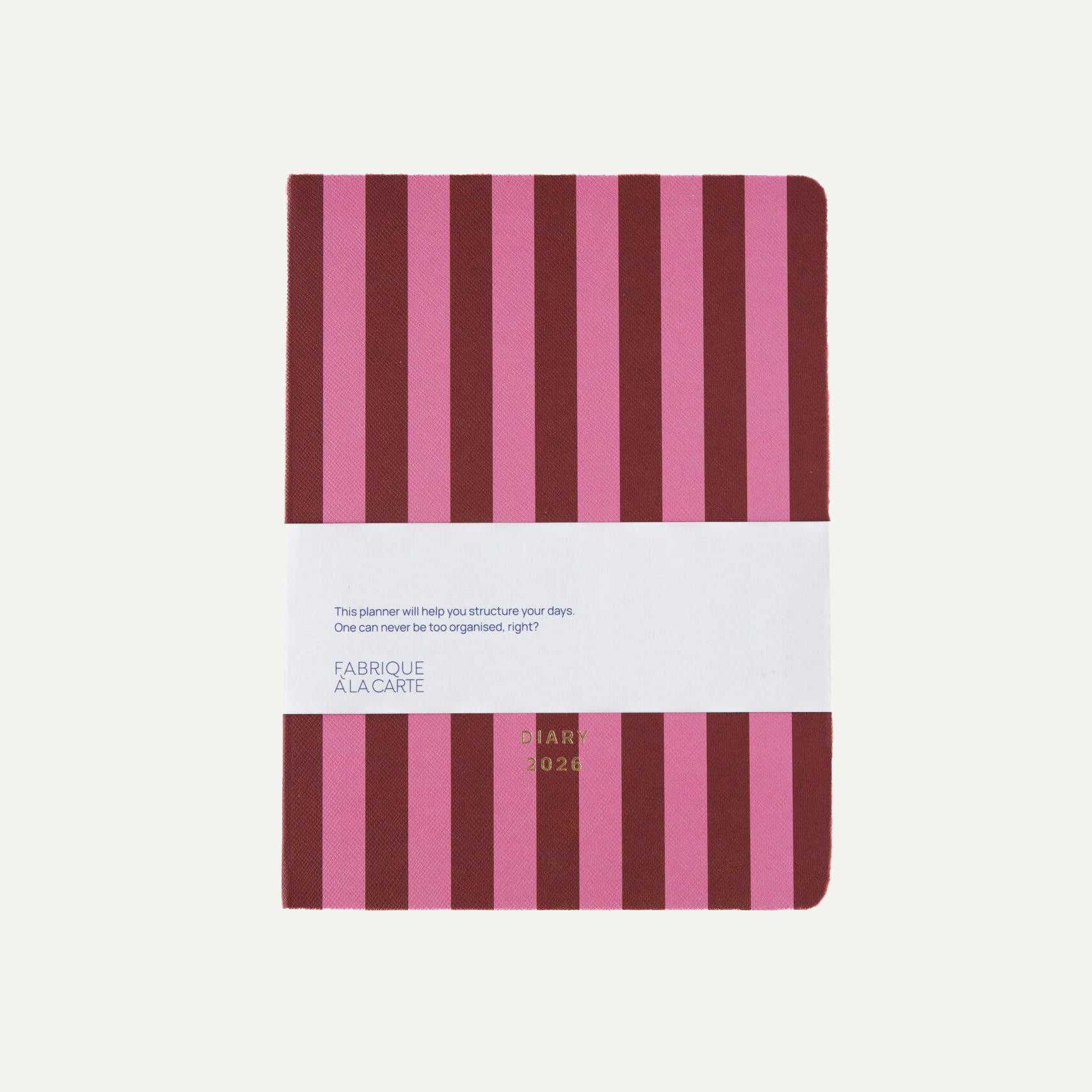 Pink/Red Stripes Fabrique 2026 Diary
