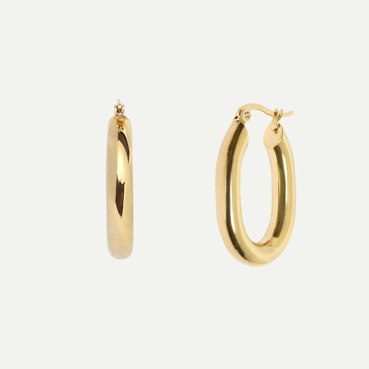 Cliff Waterproof Gold Hoop Earrings