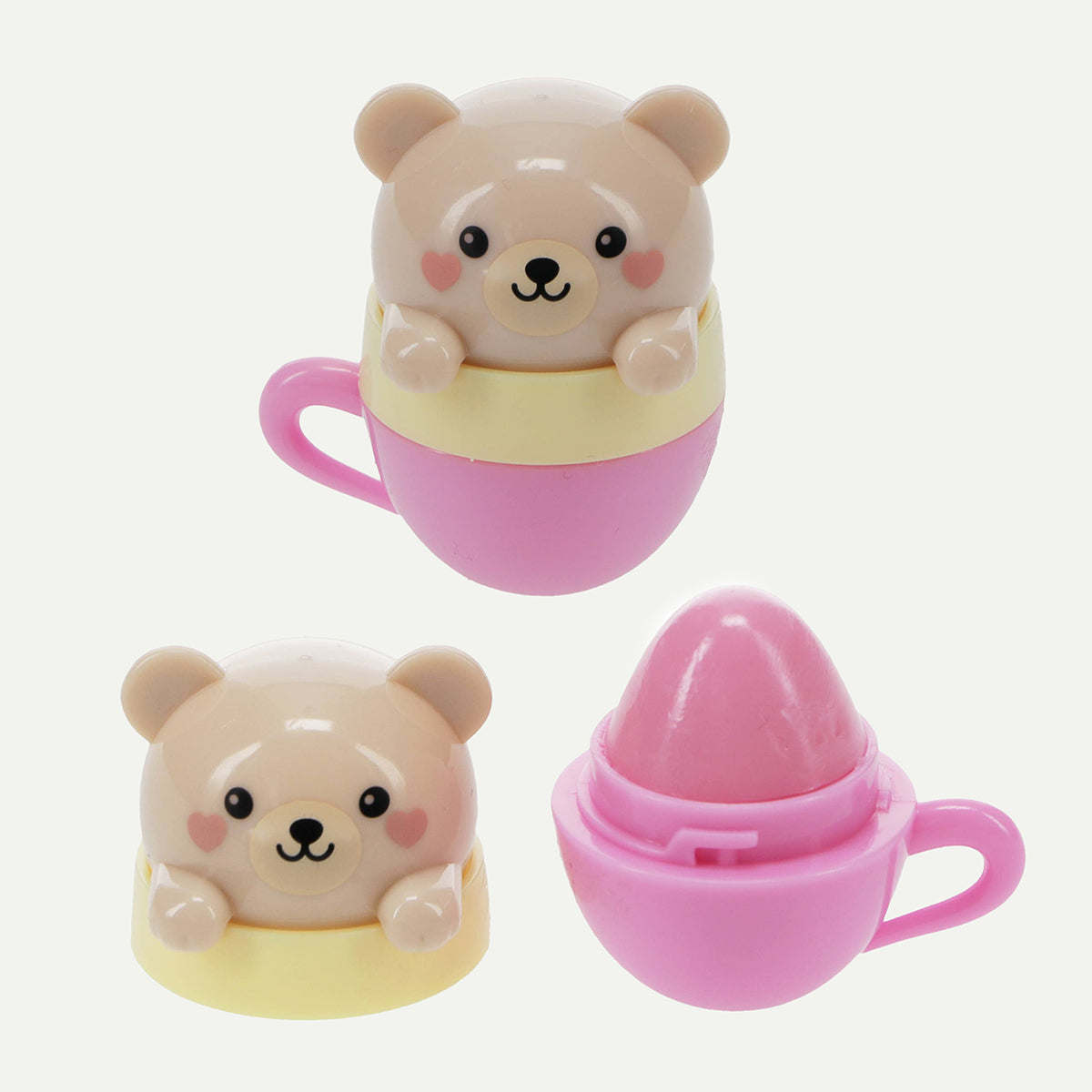 Teacup Animal Friends Mini Berry Scented Lip Balm