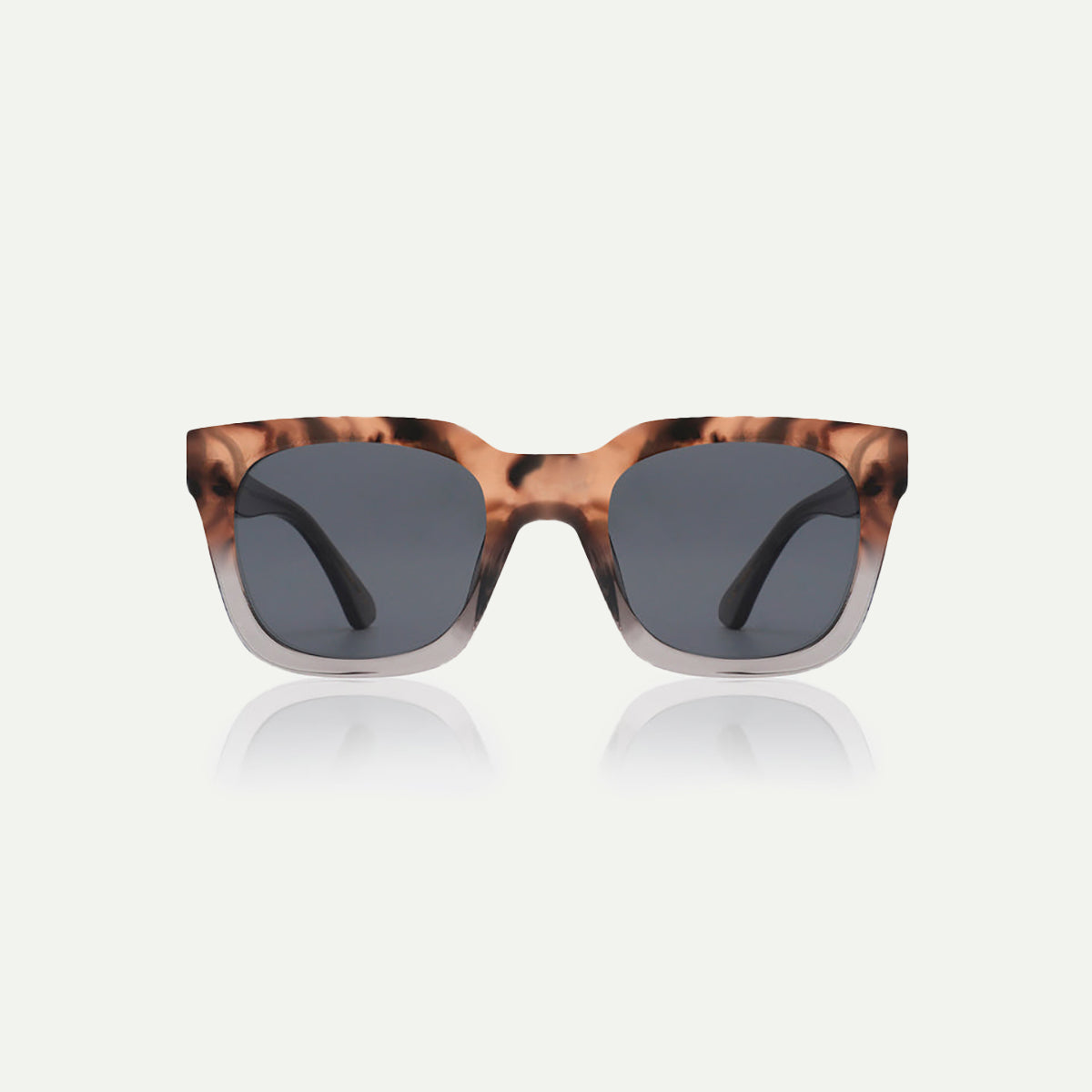 Grey Transparent/Coquina Nancy Sunglasses